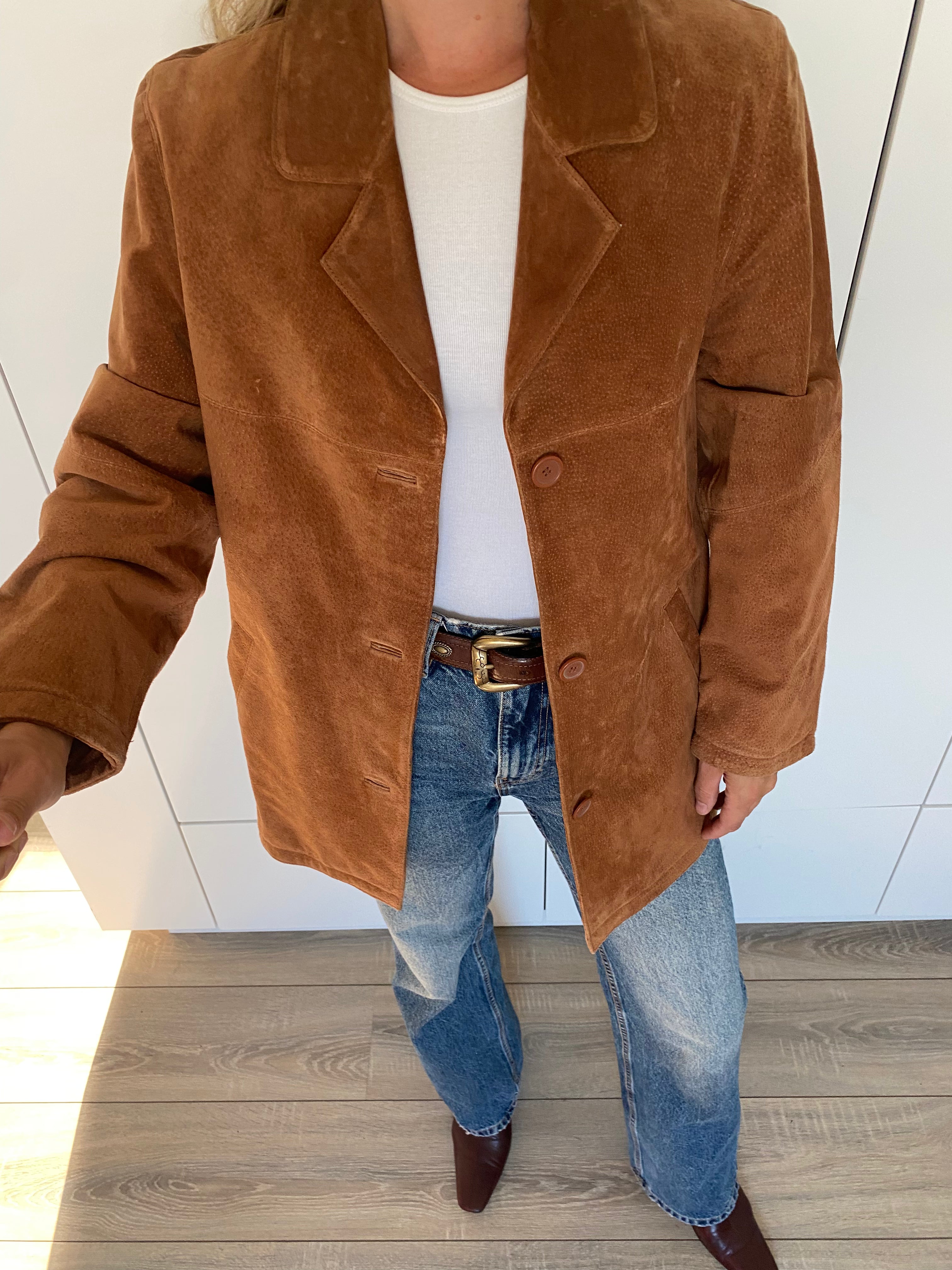 Brown / Camel Suede Vintage Jacket