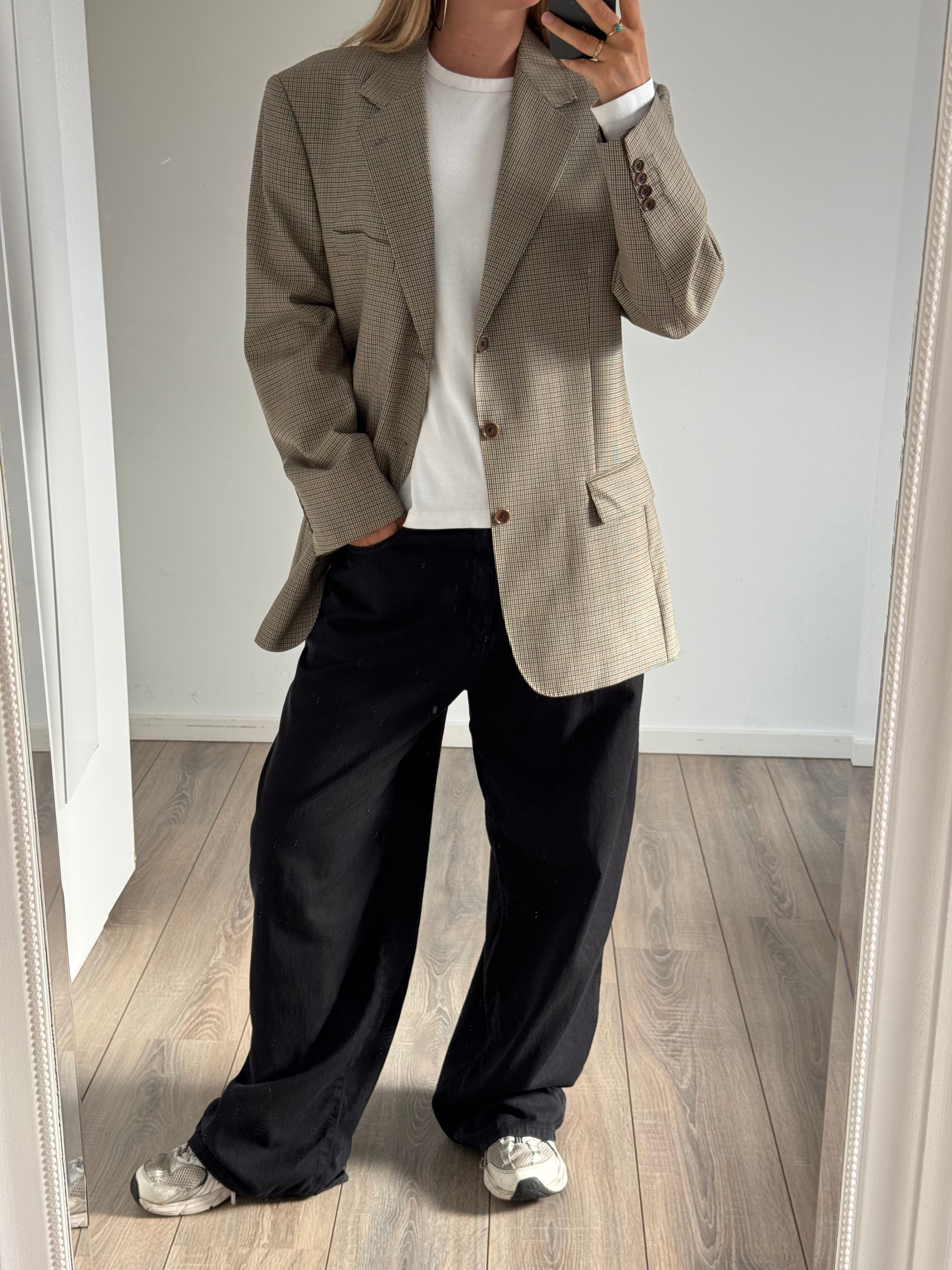 Light Grey Oversized Vintage Blazer