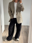 Light Grey Oversized Vintage Blazer
