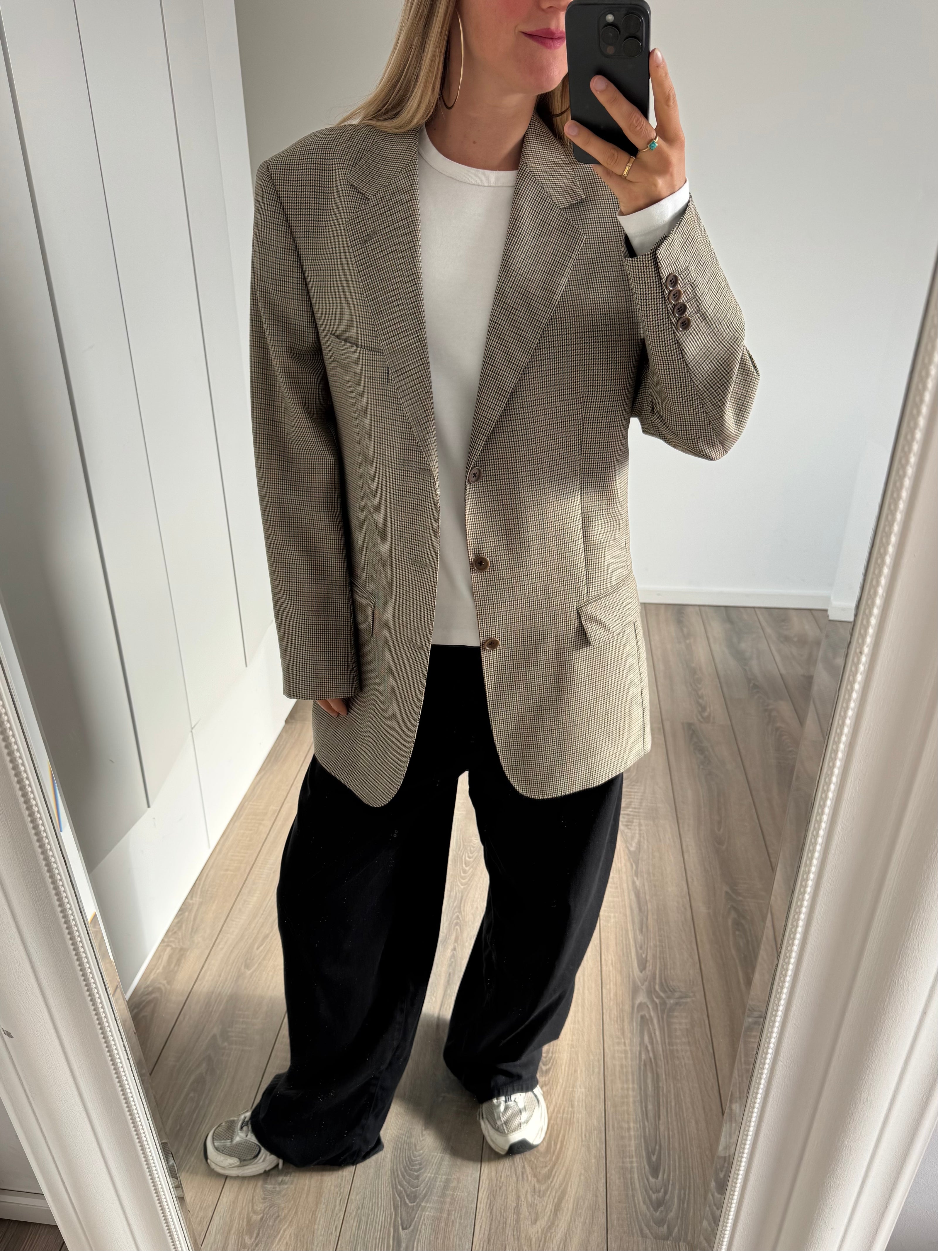 Light Grey Oversized Vintage Blazer