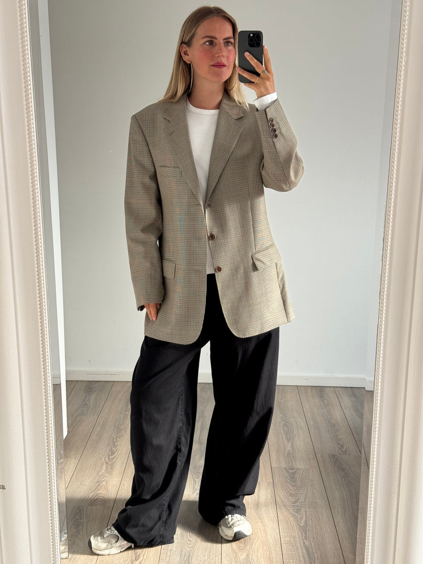 Light Grey Oversized Vintage Blazer