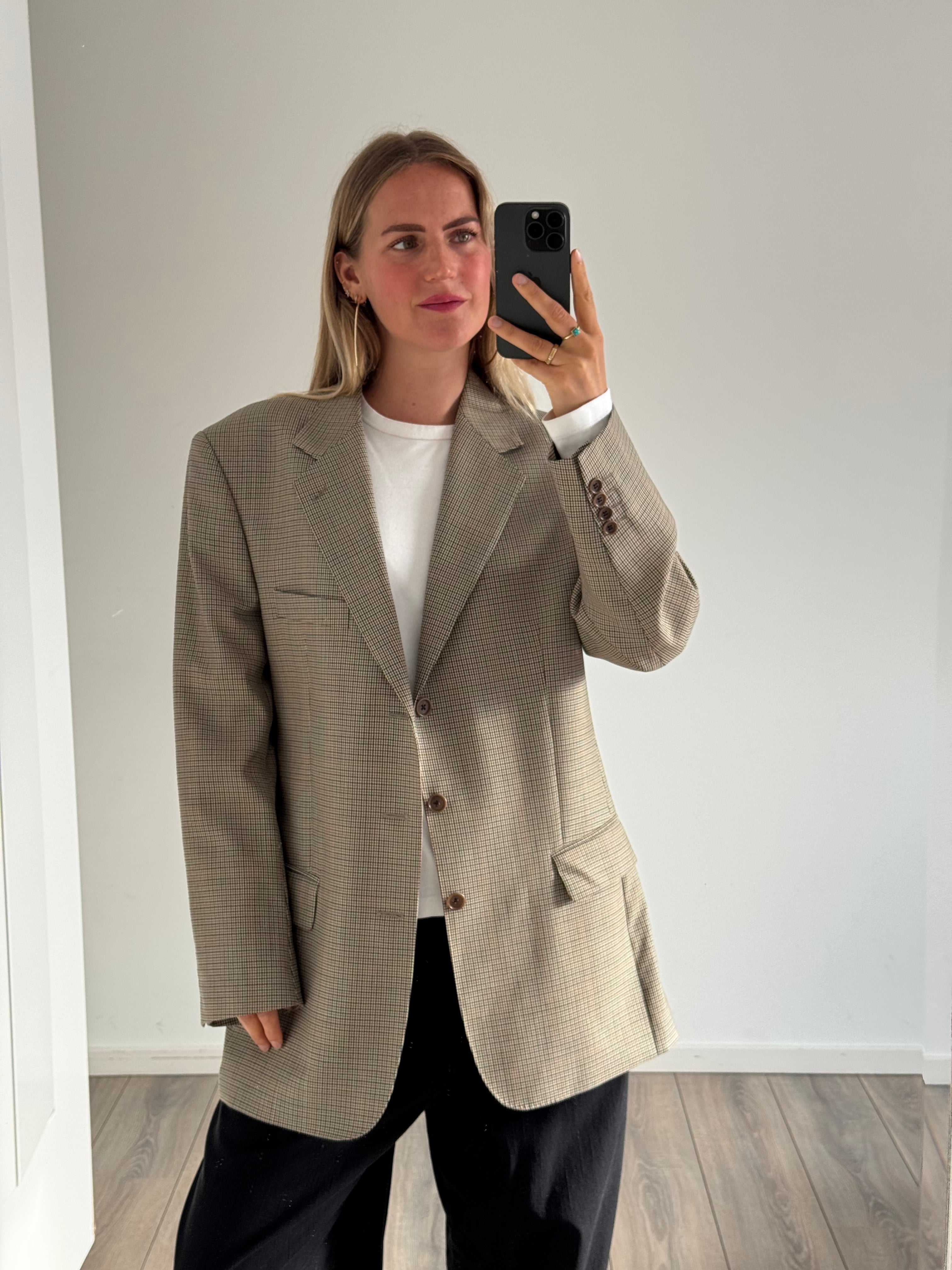 Light Grey Oversized Vintage Blazer