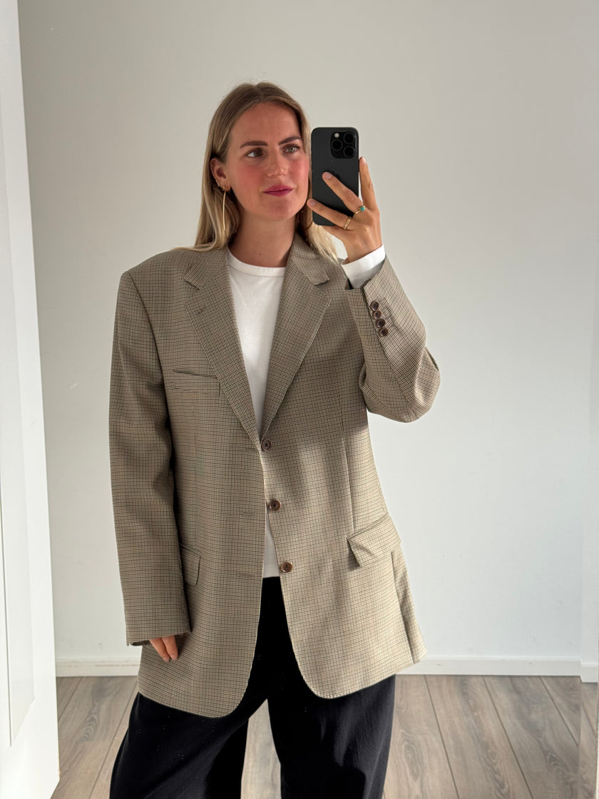 Light Grey Oversized Vintage Blazer