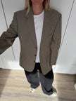 Light Grey Oversized Vintage Blazer