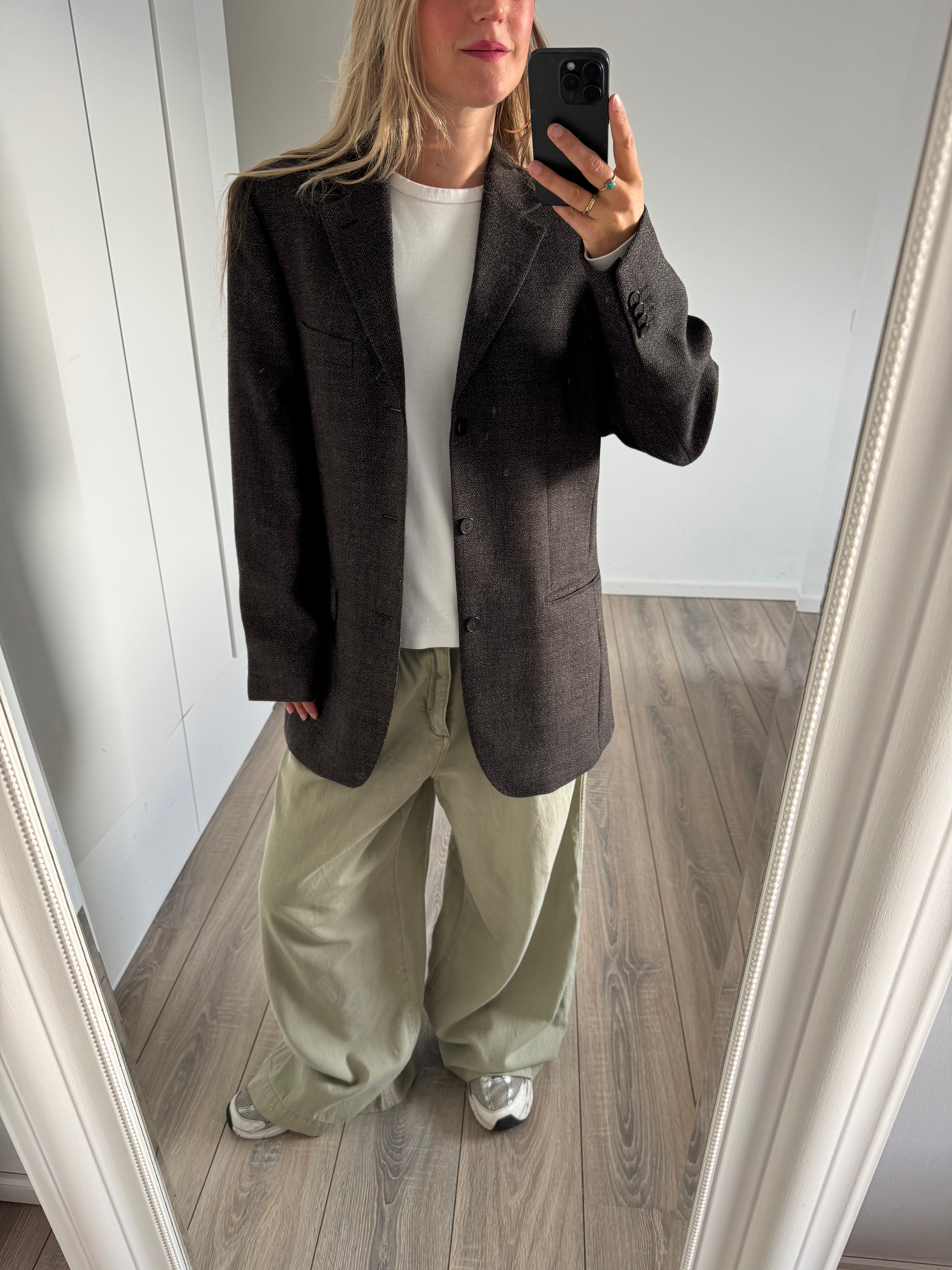 Brown / Black Oversized Blazer