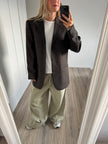 Brown / Black Oversized Blazer