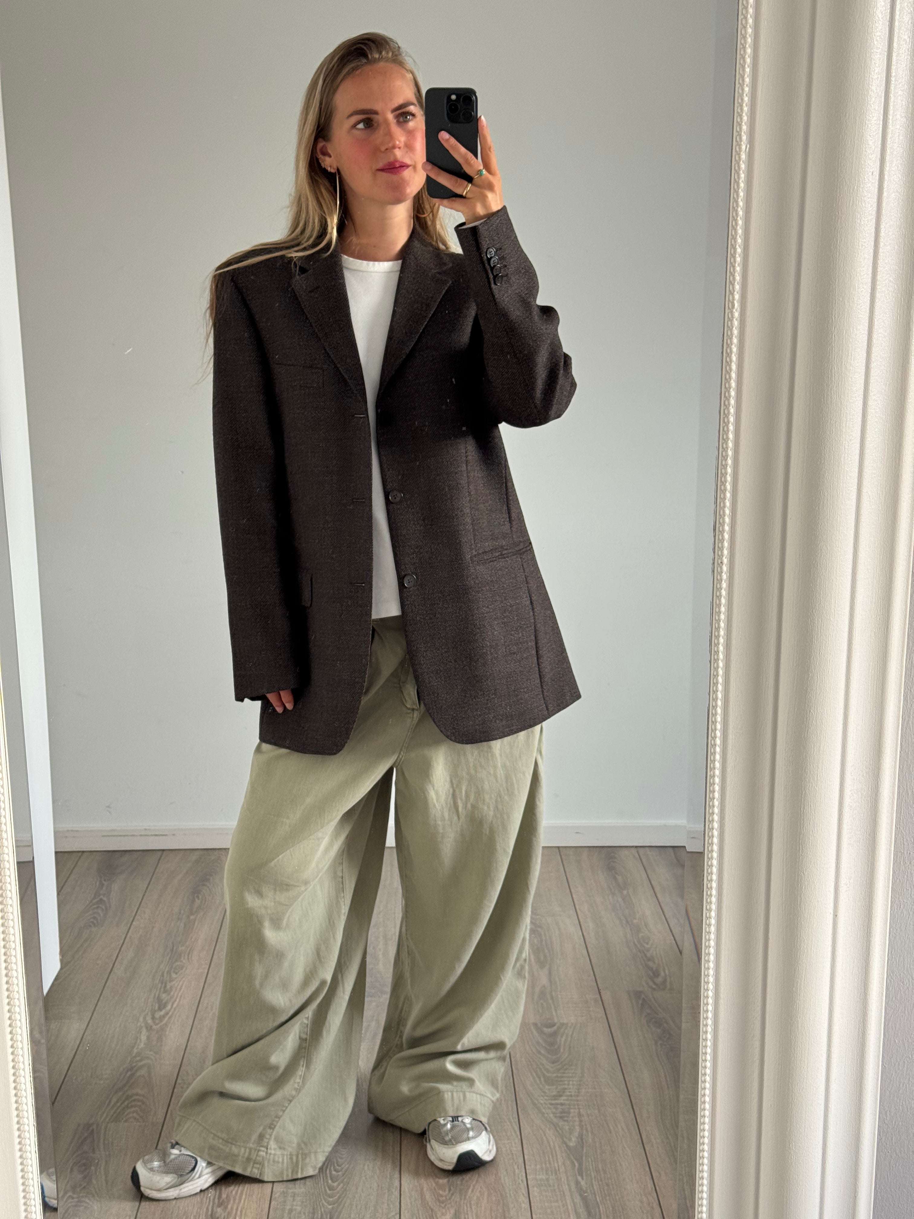 Brown / Black Oversized Blazer