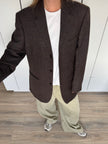 Brown / Black Oversized Blazer