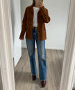 Sandro Camel Suede Jacket (NEW)