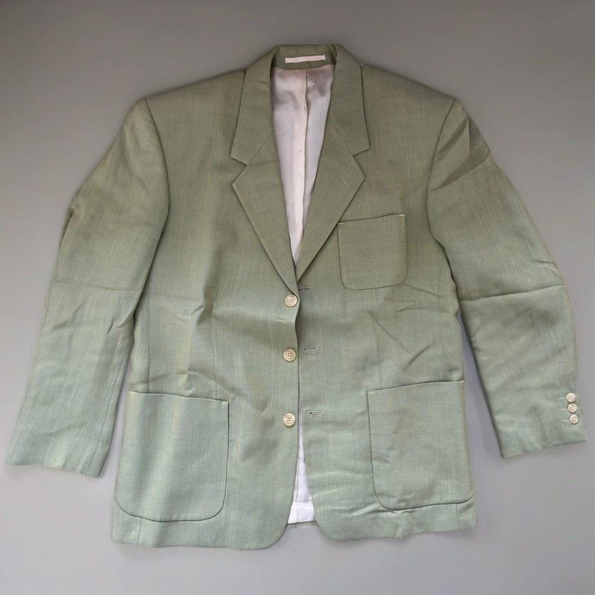 Green/Khaki blended Oversized Vintage Blazer