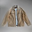 Oversized Beige Suede Jacket