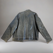 Distressed/Worn Brown Leather Jacket