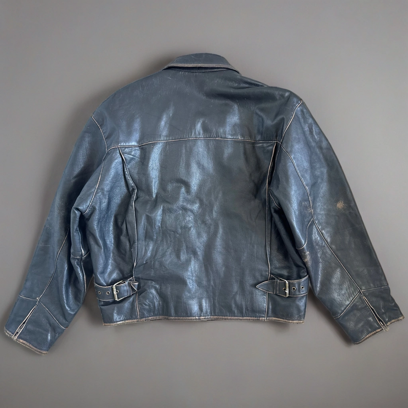 Bomboogie Worn Leather Moto Jacket