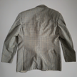 Beige Checked Oversized Blazer