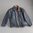 Bomboogie Worn Leather Bomber Jacket
