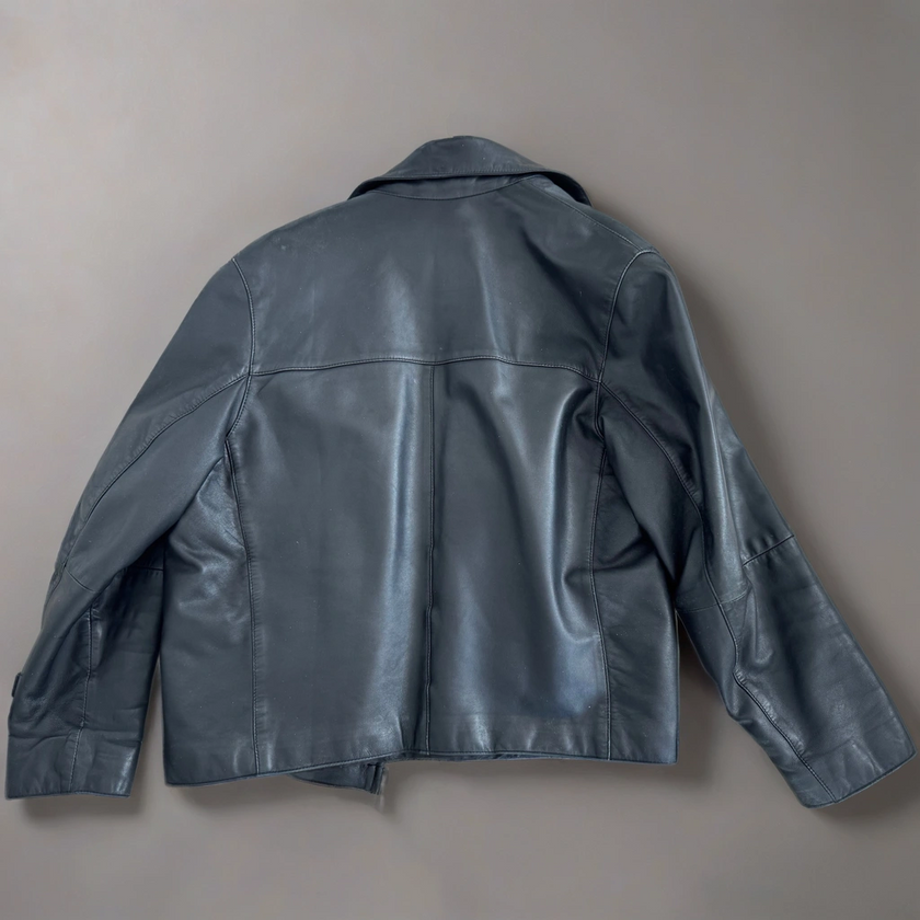 Oversized Leather Vintage Jacket