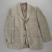 Beige Checked Oversized Blazer