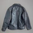 Black Leather Oversized Vintage Jacket