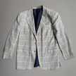 Grey Beige Oversized Blazer