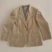 Creme / Camel Checked Oversized Blazer