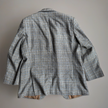Grey Brown Oversized Checked Blazer