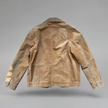 Beige Brown Camel Suede Vintage Jacket