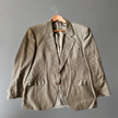 Khaki Green Checked Vintage Blazer