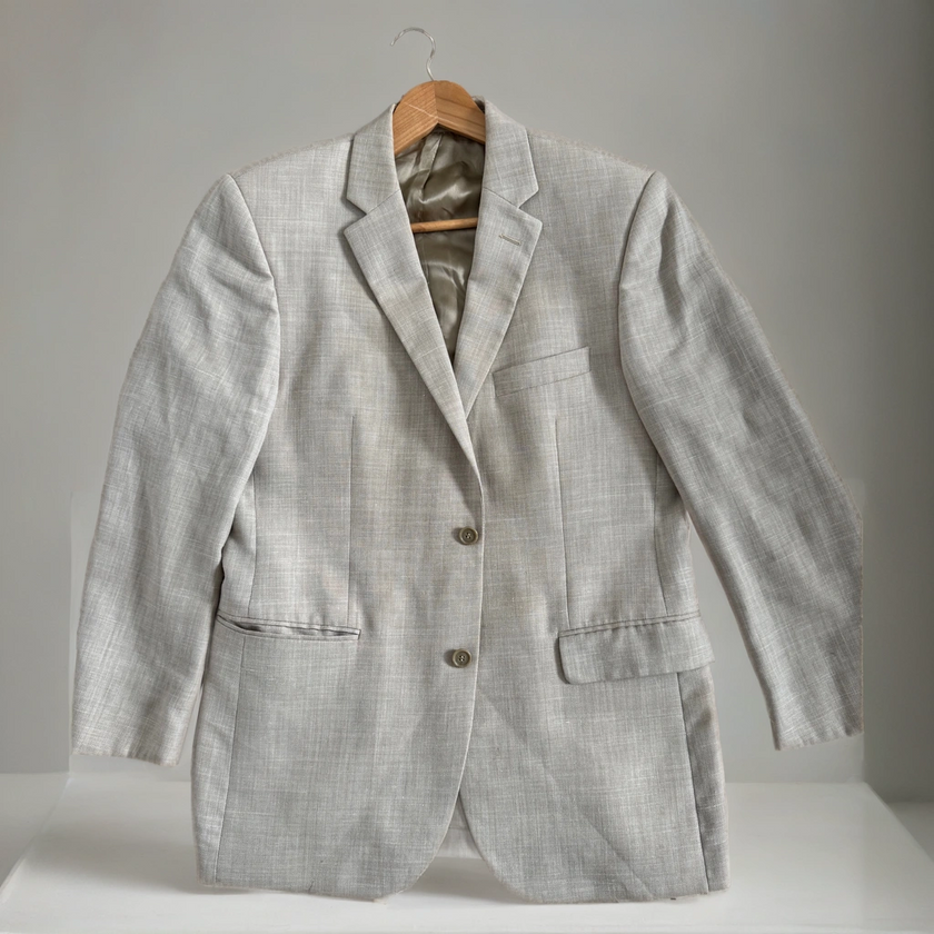 Light Beige Slightly Oversized Vintage Blazer