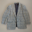 Grey Beige Checked Vintage Blazer