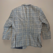 Grey Beige Checked Vintage Blazer