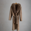 Grey Penny Lane Suede Vintage Coat