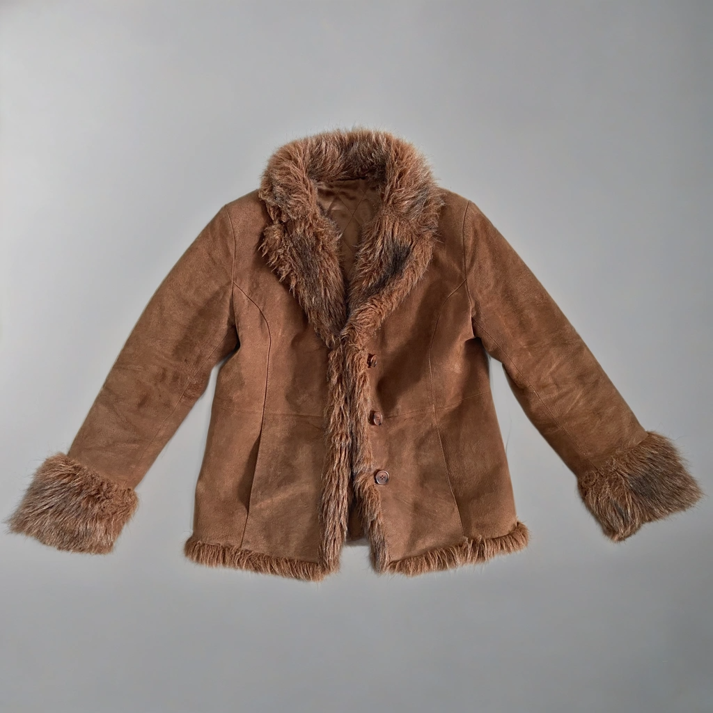 Penny Lane Suede Vintage Jacket Camel
