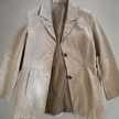 Oversized Light Beige Suede Vintage Blazer