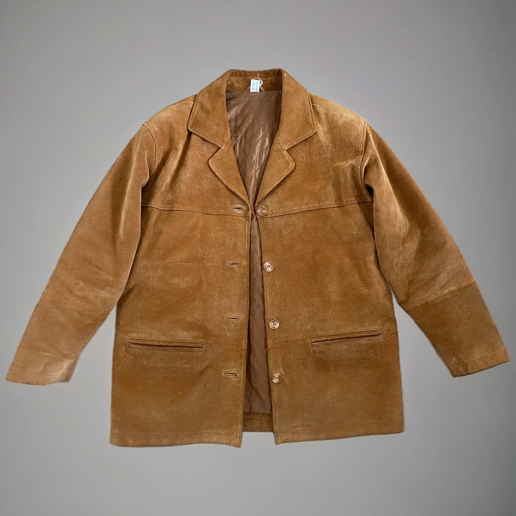 Camel / Golden Beige Suede Jacket