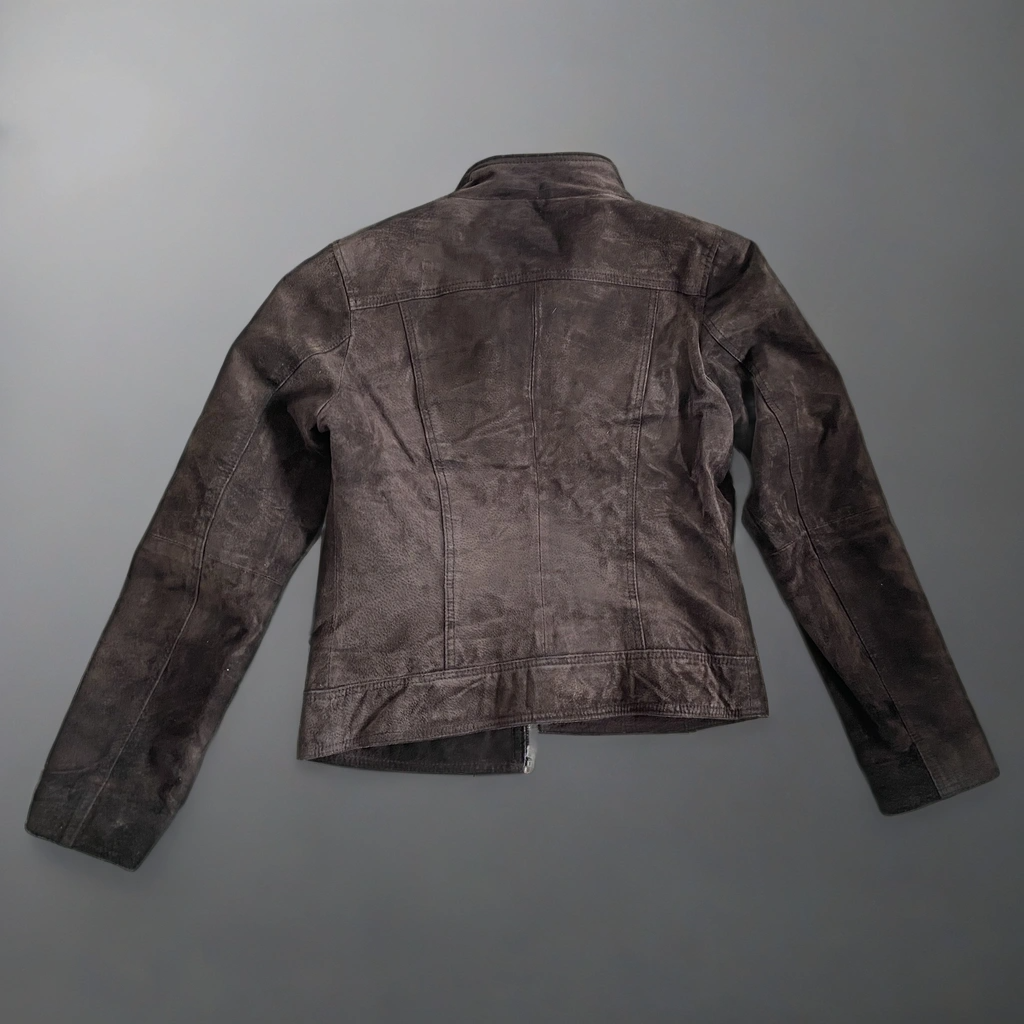 Brown Suede Biker Jacket