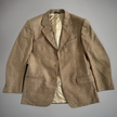 Brown Checked Oversized Blazer