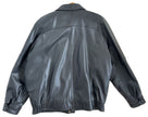 90s Black Leather Bomberjacket