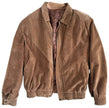 Camel Brown Vintage Bomber Jacket