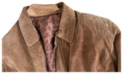 Camel Brown Vintage Bomber Jacket