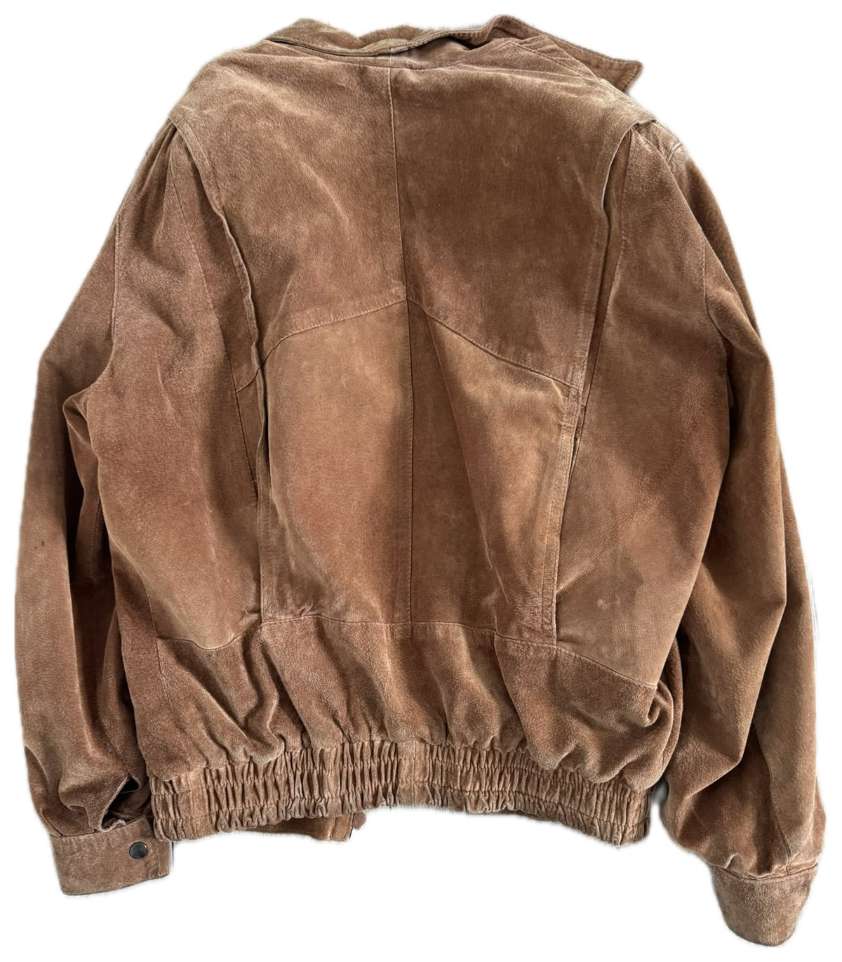 Camel Brown Vintage Bomber Jacket