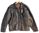 Brown Distressed Leather Jacket