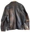 Brown Distressed Leather Jacket