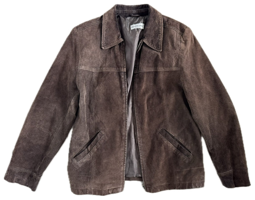 Dark Brown Suede Vintage Jacket