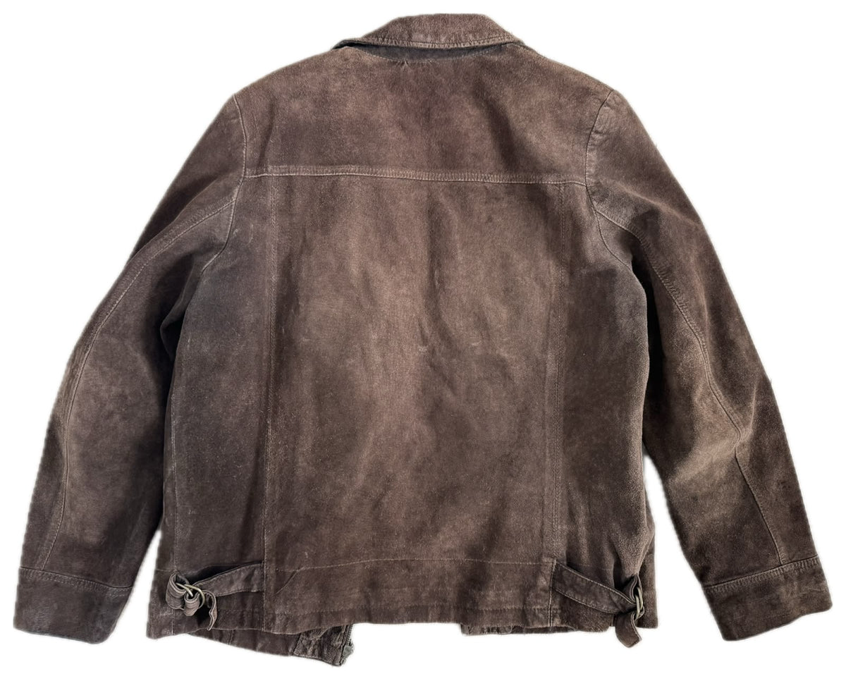Dark Brown Suede Vintage Jacket