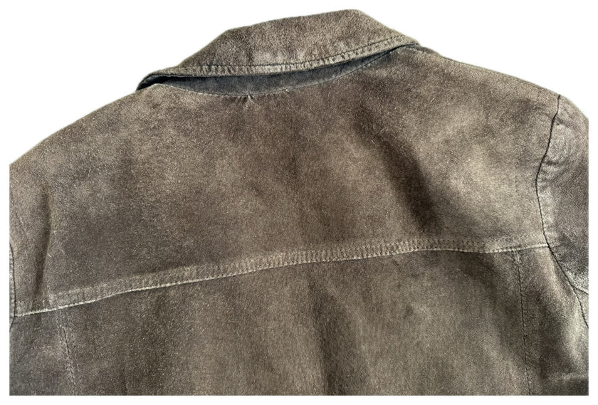 Dark Brown Suede Vintage Jacket