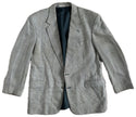 Grey Checked Grandpa Blazer