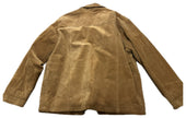 Beige Suede Oversized Jacket